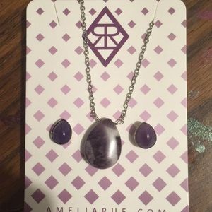 Necklace and earrings